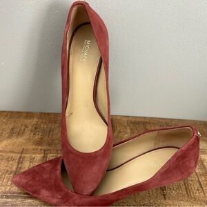 Michael Kors Women's Burgundy Suede Heels